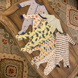 3-6 months boys feety pajamas
